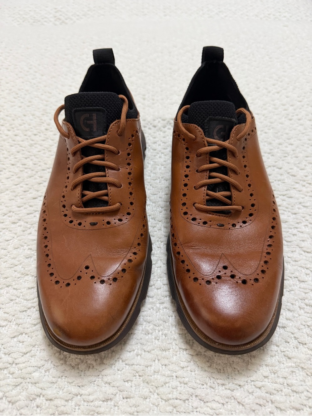 Cole Haan Men’s 4 Zerogrand Brown Wingtip Oxford Men’s Size 10